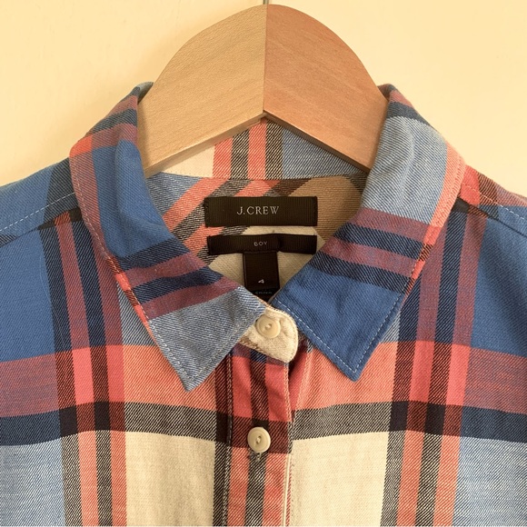 J. Crew Pacey Plaid Classic-fit Boy button up Shirt - Picture 4 of 8